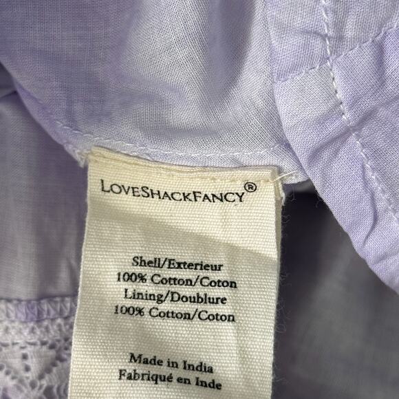 Love Shack Fancy Dress Womens Beth Midi Tie Dye Lace Vacation Resort Boho - Picture 4 of 14